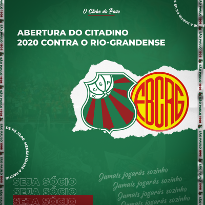 ABERTURA DO CITADINO 2020 CONTRA O RIO-GRANDENSE